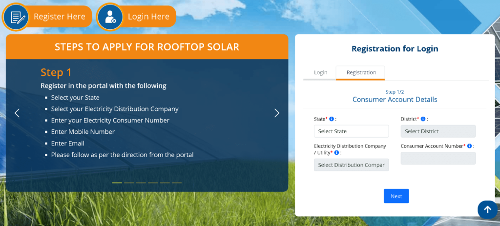 solar rooftop apply online